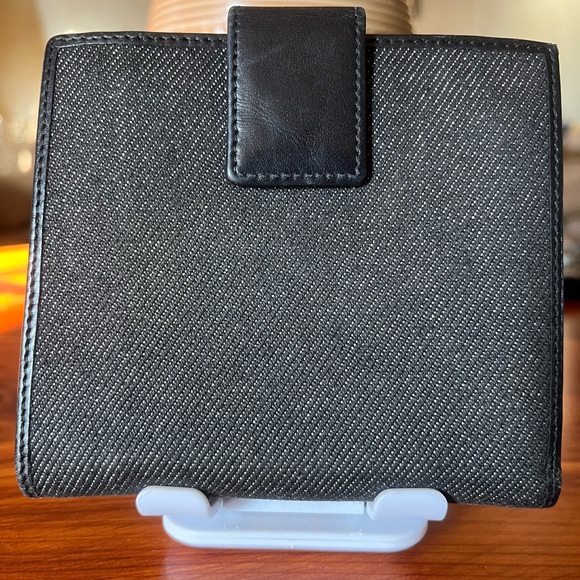 Gucci Black Denim and Leather wallet - Picture 2 of 7